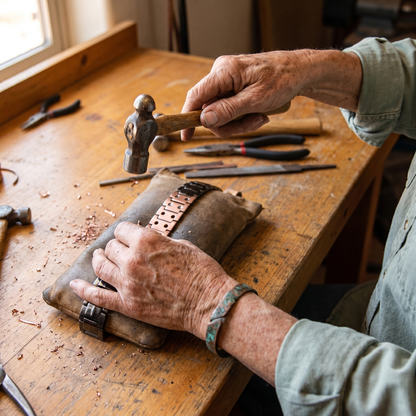 Helen's Ochre Men's  Copper Bracelet
