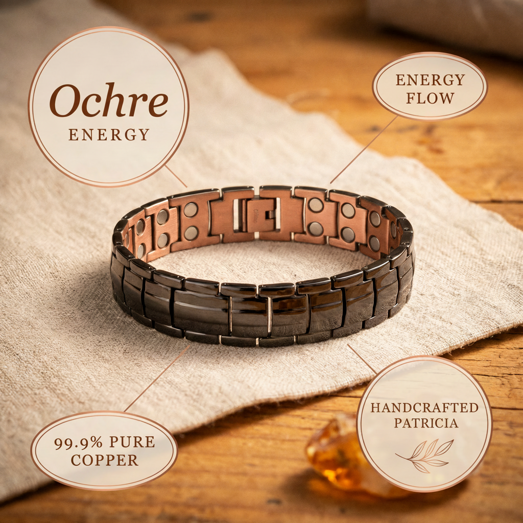 Helen's Ochre Men's  Copper Bracelet