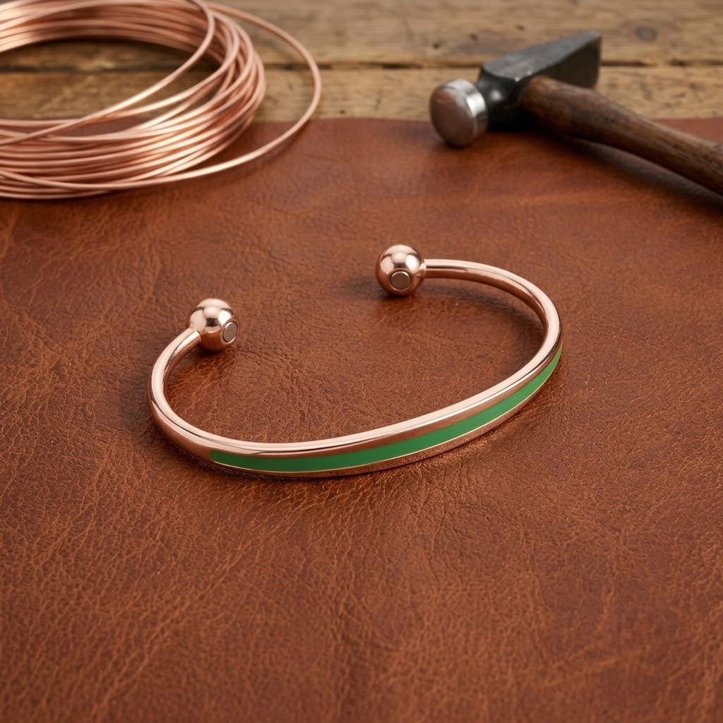Helen's Jade Copper Bracelet