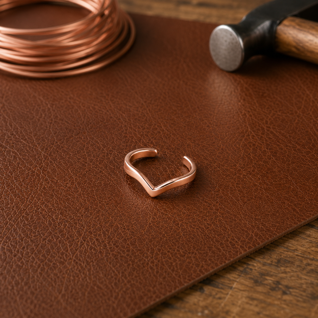 Helen's Notch Copper Toe Ring
