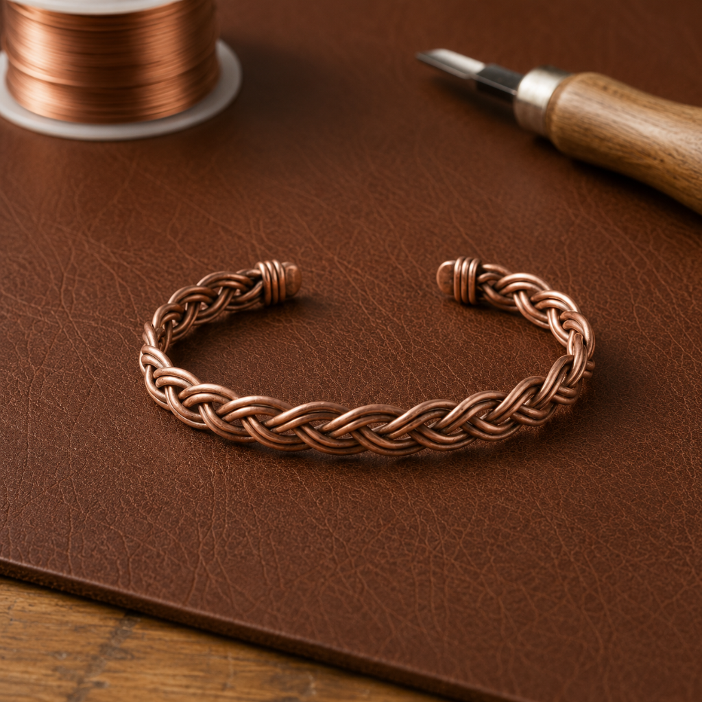 Helen's Reed Copper Anklet