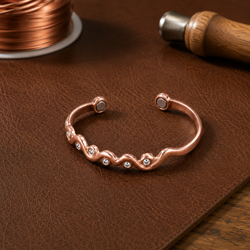 Helen's Ripple Copper Bracelet
