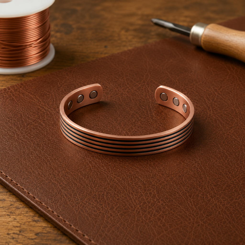Helen's Sage Copper Bracelet
