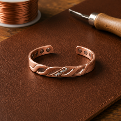 Helen's Seam Copper Bracelet