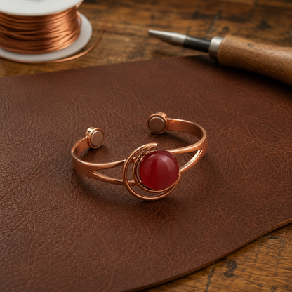 Helen's Sphere Pink Copper Bracelet