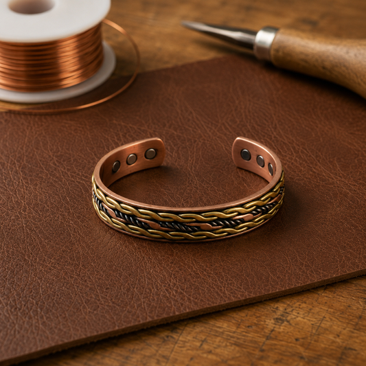 Helen's Weave Copper Bracelet